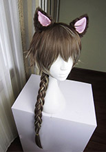 夢王国と眠れる100人の王子様　不思議の国　チェシャ猫　コスプレウィッグ　耳付き